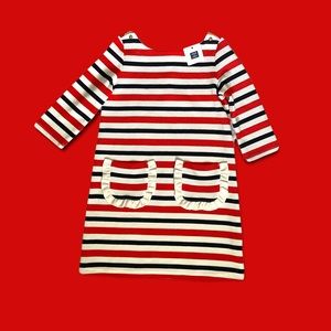 Janie and Jack Girl’s striped piqué dress.